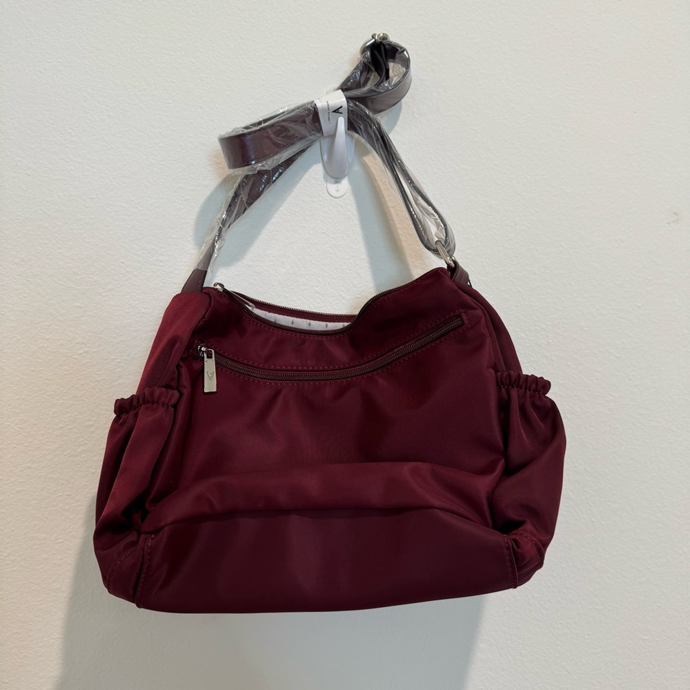 NWT Maroon Quilted Crossbody Bag - Picture 6 of 8